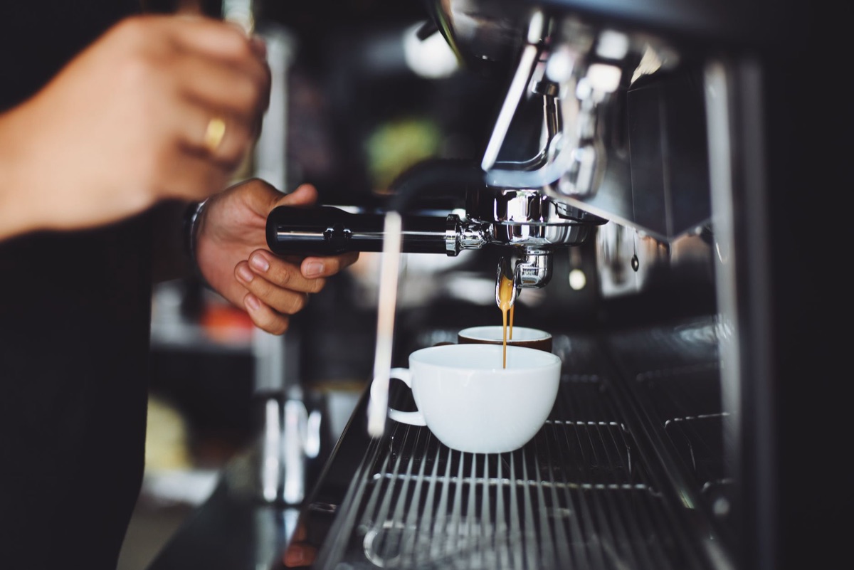 coffee machine and mug