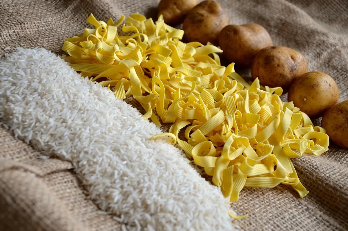 noodles, rice, potatoes, food, pasta, carbohydrates, staple food, raw, ingredients, healthy, nutrition, rice, rice, rice, rice, rice, carbohydrates, carbohydrat